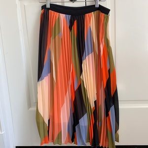 Colorful Pleated Skirt